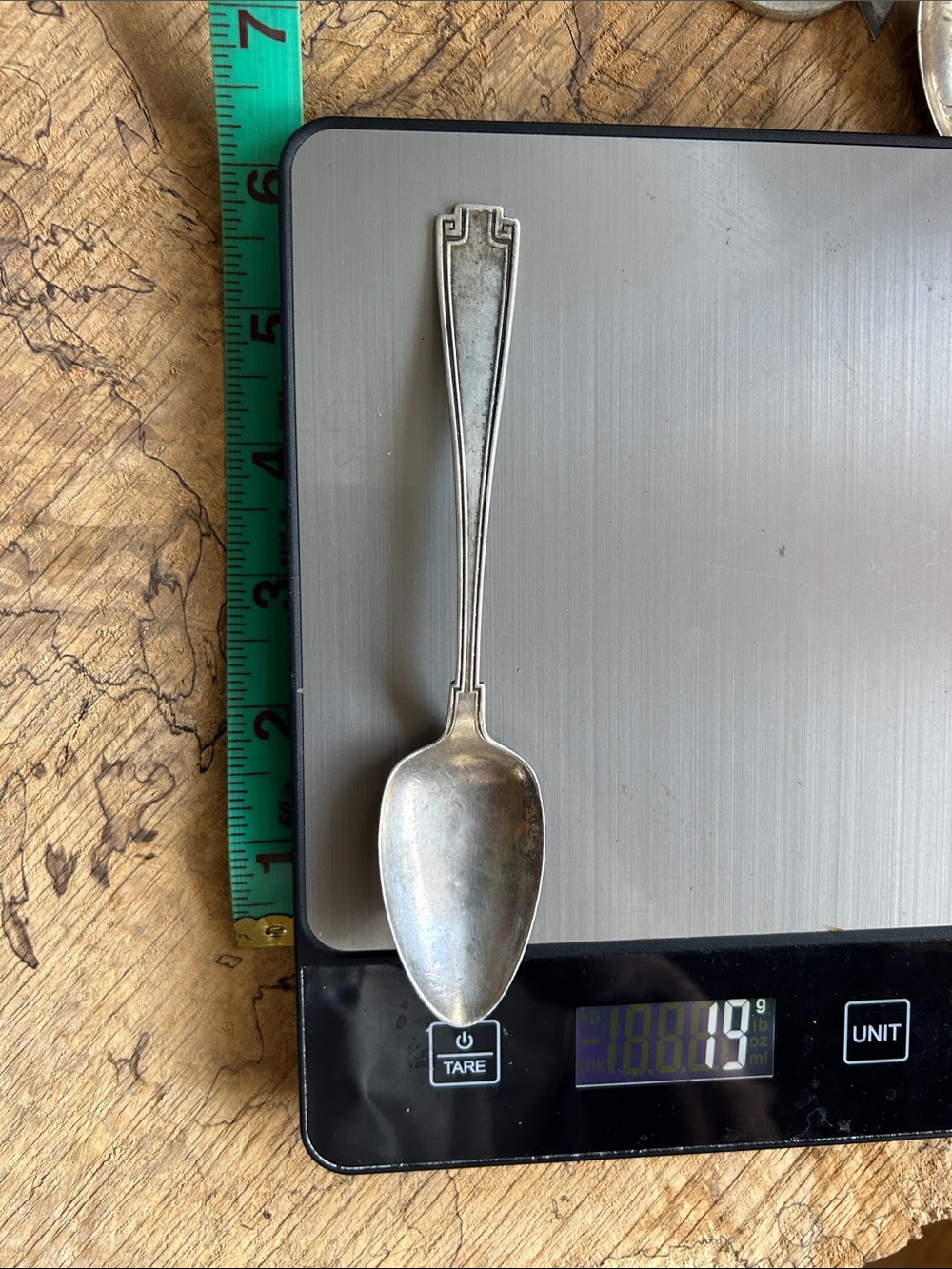19 gram 6 inch Vintage Sterling Silver Serving Spoon .925